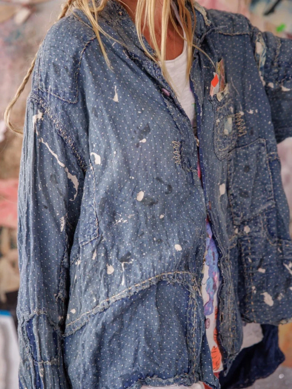 🦋NWT MAGNOLIA PEARL ADISON WORKSHIT🦋 - Picture 4 of 10